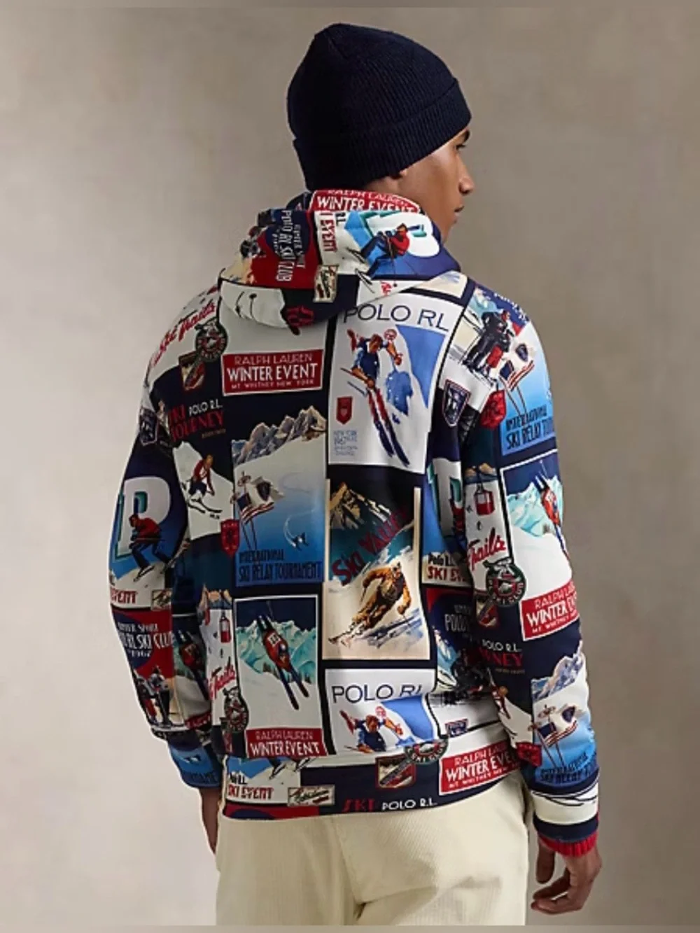 Polo Ralph Lauren Ski Patchwork Fleece Hoodie Sweatshirt NWT Sz XL $298 MSRP